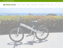 Tablet Screenshot of ezgreenbikes.com